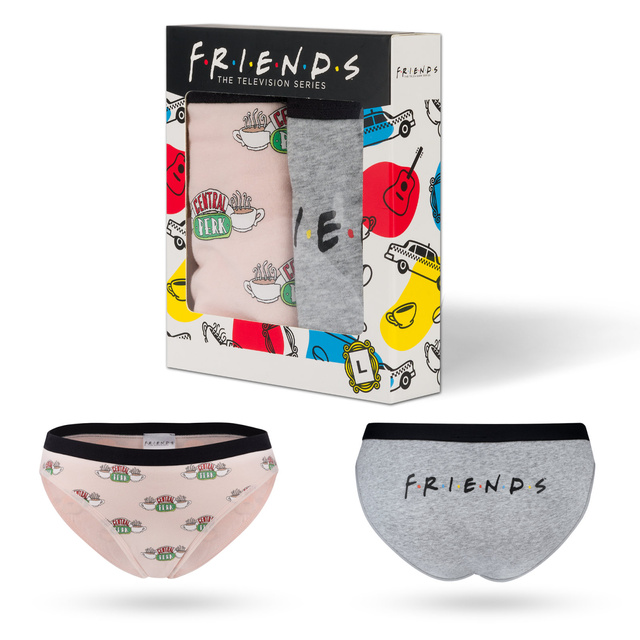 2 Paar von lustigen  Damen Höschen mit Serie Friendsmotiv | SOXO