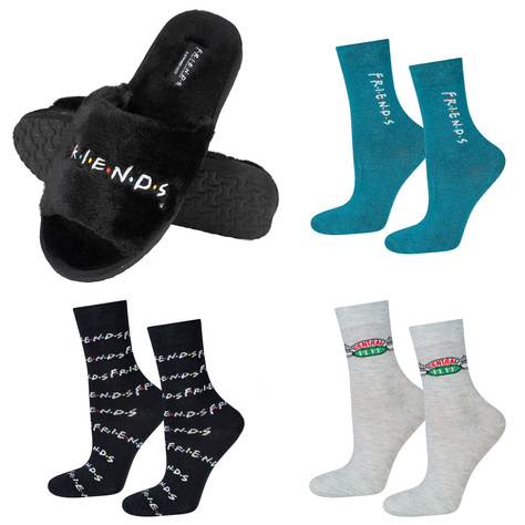 Damen Hausschuhe und Socken Serie Friends | Geschenkidee für sie | weich