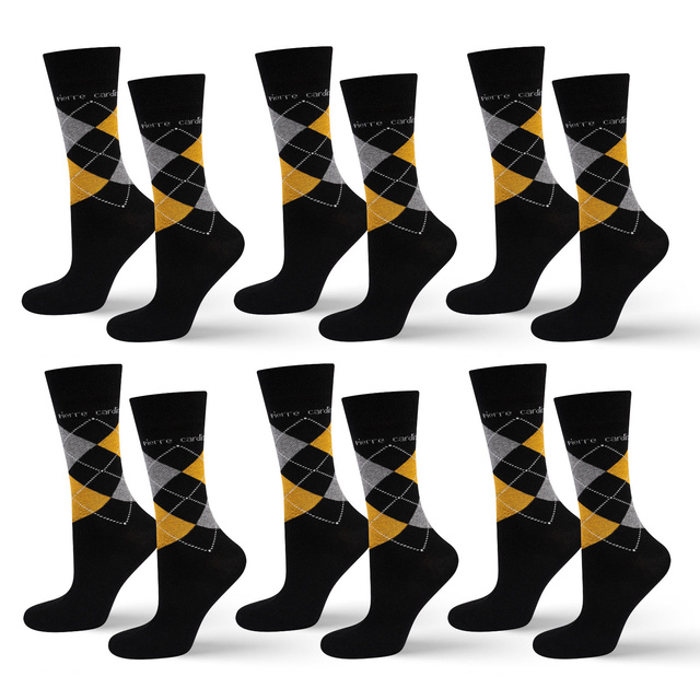 Klassische 6x Herrensocken PIERRE CARDIN Baumwollen