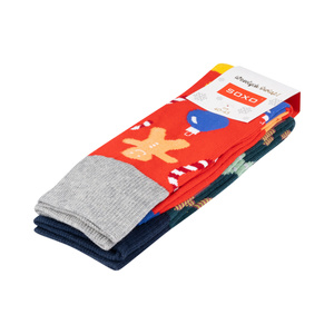 Set mit 2x  Herrensocken mit Weihnachtsmotiv | SOXO