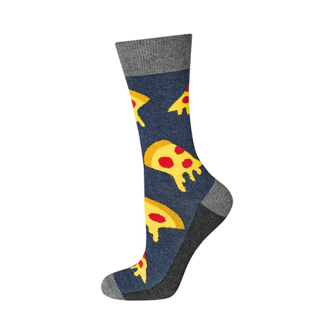 1 Paar von lustigen Kurze Socken mit Pizzamotiv | Herrensocken | SOXO