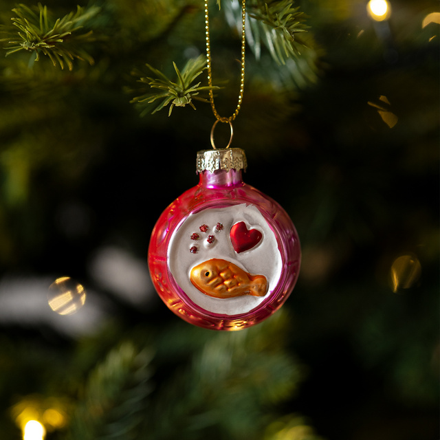 Weihnachtskugeln 2er-Set mit Socken