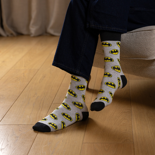 Socken mit Batman DC-Comics-Motiv 3er-Pack