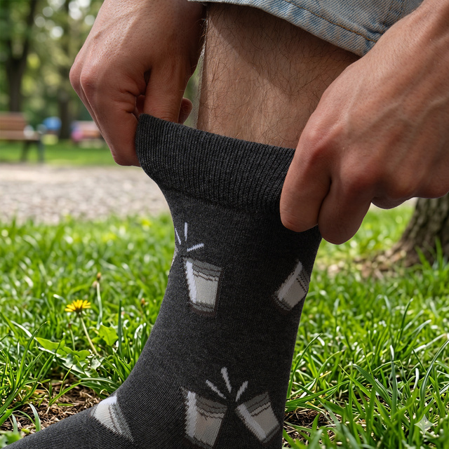 Socken mit Wodka-Motiv 3er-Pack