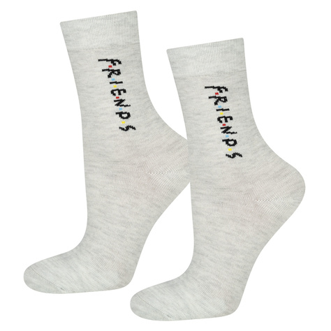 Set 2x SOXO Friends Damen-Slips und 3x Friends Damen-Socken | Geschenk für sie | rosa