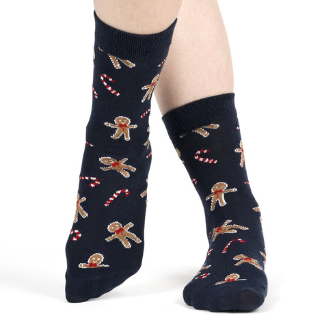 4 Paare von lustigen Socken mit Weihnachtsmotiv in einzigartiger Verpackung | Damensocken | SOXO