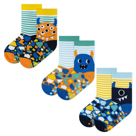 Set mit 3x Kindersocken mit Monstern | SOXO