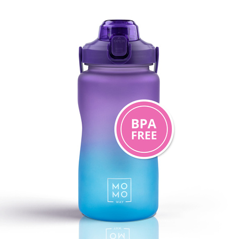 Wasserflasche 1500 ml lila und blau | BPA free 