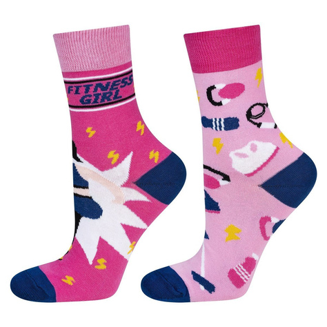 Set mit 2x Damensocken | Sportmotiv | SOXO