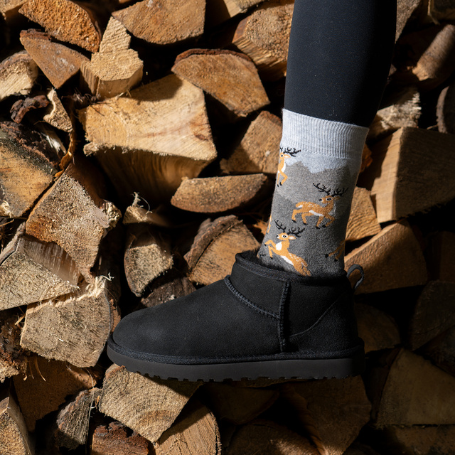 Socken mit Hirsch-Motiv 3er-Pack