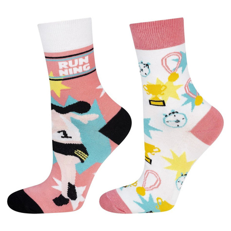 Set mit 2x Damensocken | Sportmotiv | SOXO