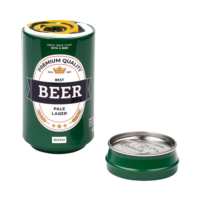 1 Paar von lustigen Socken mit Pale Lager Biermotiv in einzigartiger Verpackung | Herrensocken | SOXO