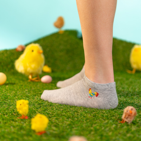 5 Paar von lustigen Socken mit Eggsmotiv in einzigartiger Verpackung | Damen-/Herrensocken | SOXO