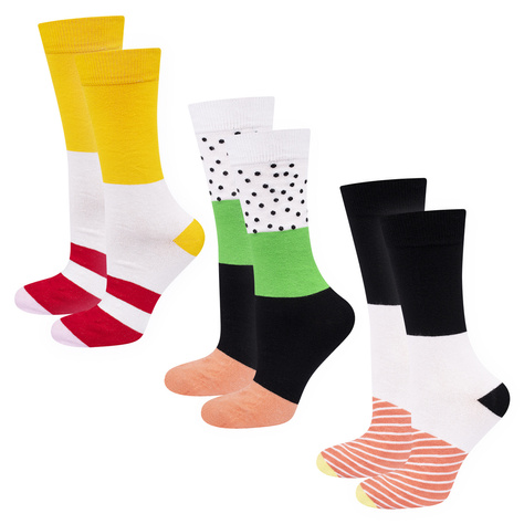 3 Paar von lustigen Socken mit Sushimotiv in einzigartiger Verpackung | Damen-/Herensocken | SOXO