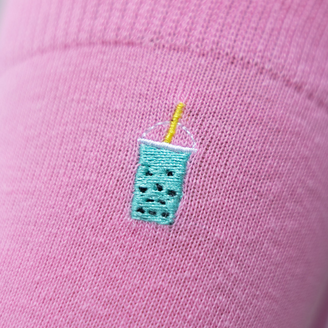 2 Paar von lustigen Socken mit Bubble Tea Motiv in einzigartiger Verpackung | Damen-/Herrensocken | SOXO