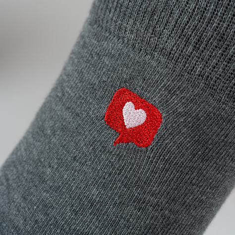 2 Paar von lustige Socken mit Wi-Fi-Motiv in einzigartiger Verpackung zum Valentinstag | Herrensocken | SOXO