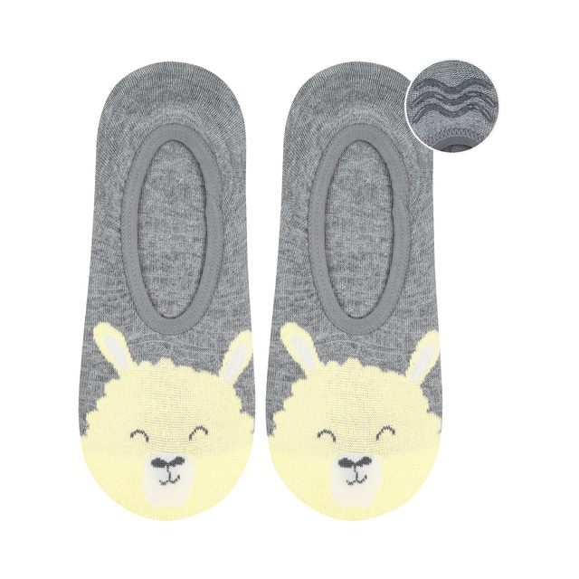 SOXO Set 4 Damen Füßlinge | bunte Muster