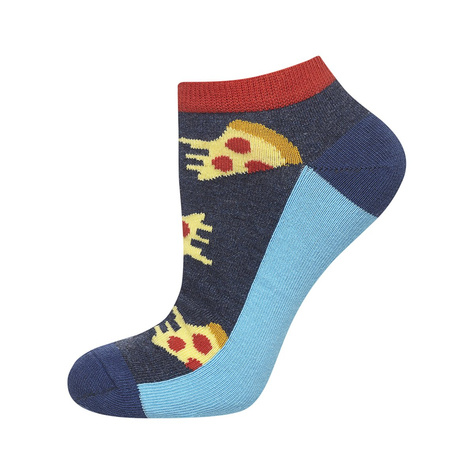 Set mit 2x lustigen Kurze Herrensocken Hamburger + Pizza  | SOXO 