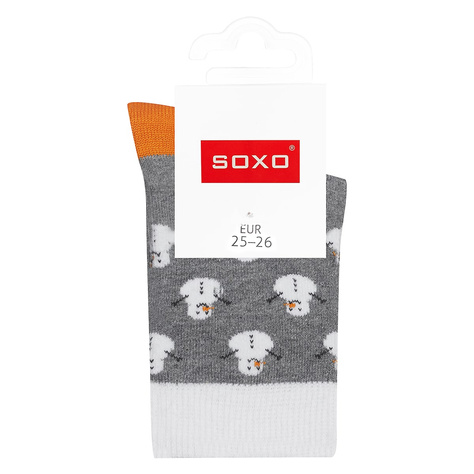 Kinder Socken SOXO mit Schneemänner