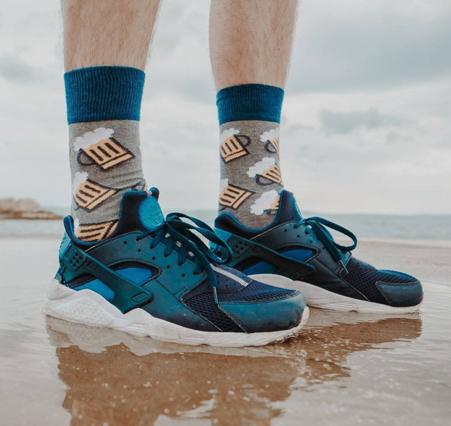 Socken mit Pizza-Motiv 4er-Pack