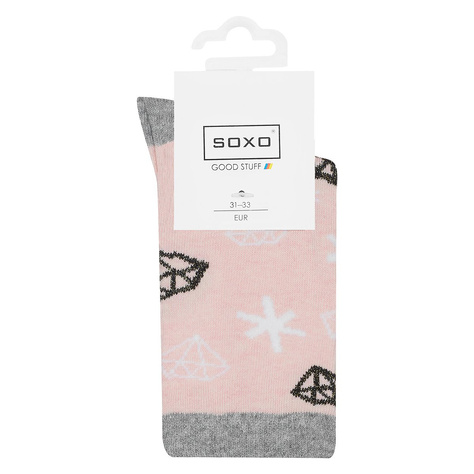 1 Paare von lustige Socken mit Diamantmotiv | Kindersocken | SOXO