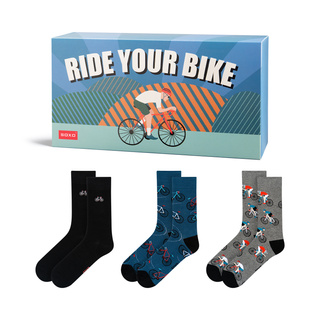 Socken mit Fahrrad-Motiv 3er-Pack