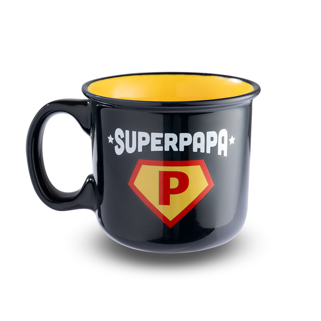 Set Herrensocken Super Papa in einer Tasse mit Schlüsselanhänger