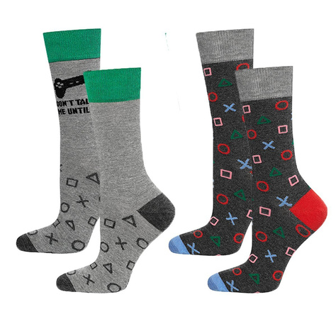 Bunte Set 2x Herrensocken SOXO GOOD STUFF Geschenk 