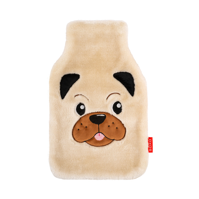 Wärmflasche mit Hundebezug 1,8 l