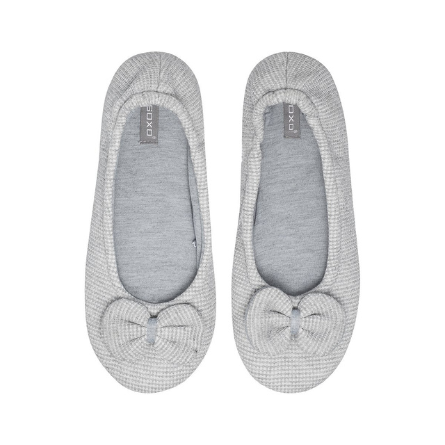 SOXO Ballerinas mit Schleife und harter Sohle