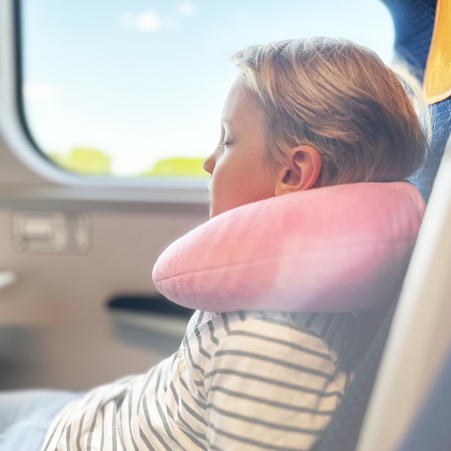 Reisekissen mit Einhorn-Motiv