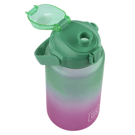 Wasserflasche 1500 ml grün-rosa | BPA free 