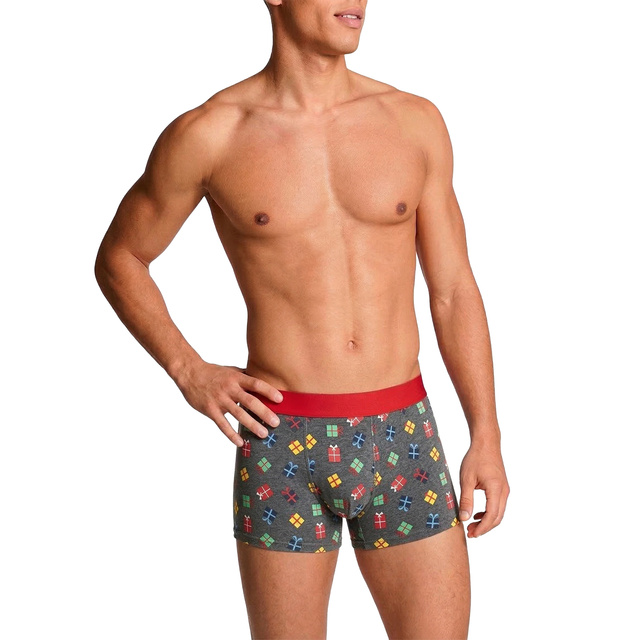 4 Paar von lustigen Boxershorts mit Weihnachtsmotiv in einzigartiger Verpackung | SOXO