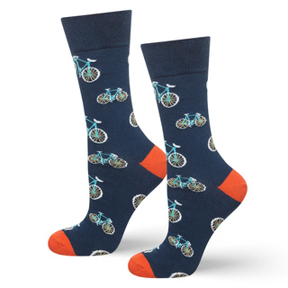 Socken mit Fahrrad-Motiv