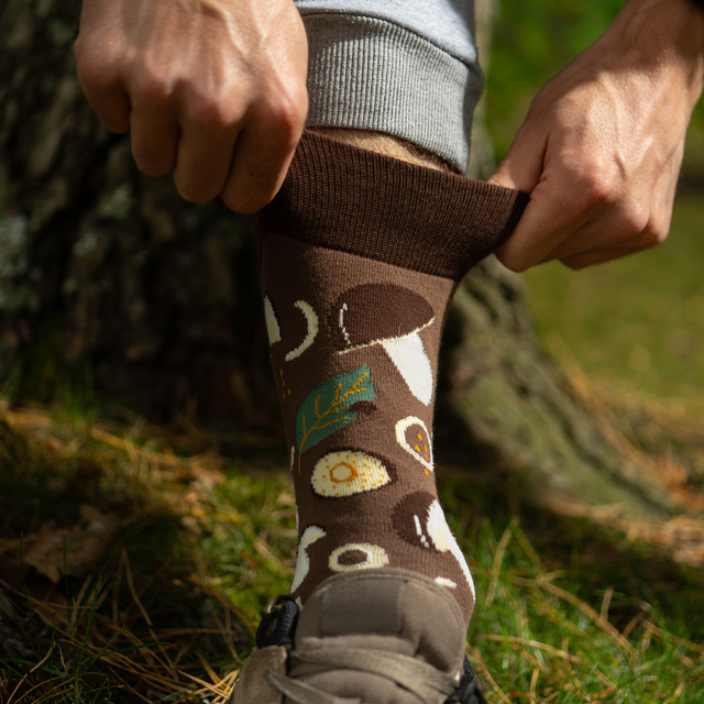 Lustige SOXO Herrensocken | Damensocken | in einem Glas marinierte Pilze | Baumwolle | ein Geschenk für ihn | unisex
