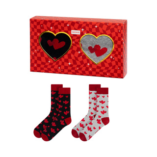 Socken mit Herz-Motiv 2er-Pack
