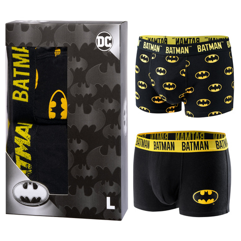 2 Paar von lustigen Boxershorts mit Batman motive in einzigartiger Verpackung | SOXO