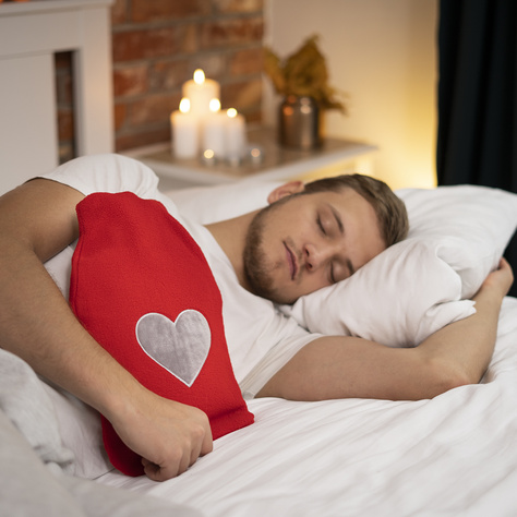 Wärmflasche mit Herz SOXO Valentinstag-Geschenk Plüsch