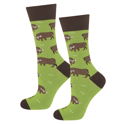 Set mit 3 x Herrensocken SOXO Bär, Bison