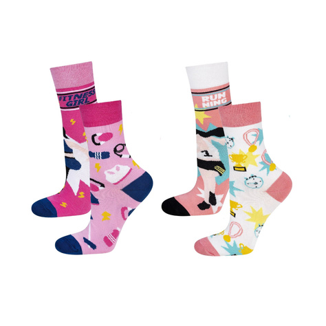 Set mit 2x Damensocken | Sportmotiv | SOXO