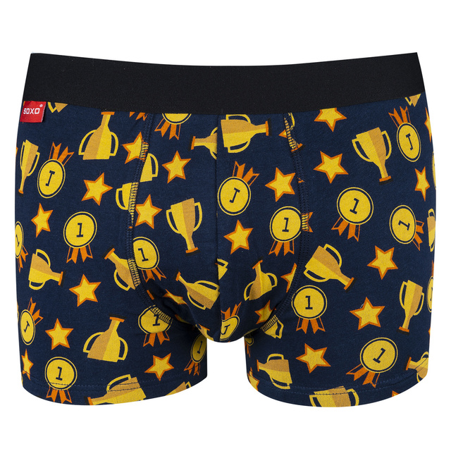 Set aus farbenfrohen SOXO socken für Herren und Herren-Boxershorts