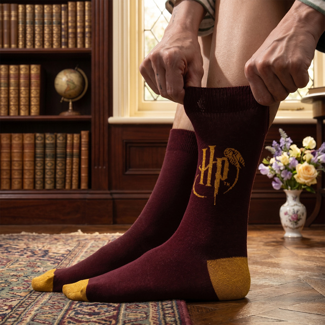 Set Socken + Hausschuhe Harry Potter-Motiv