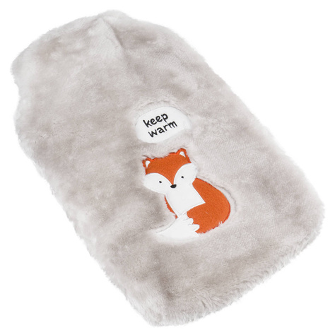 Fuchs Wärmflasche mit Inschrift keep warm SOXO Plüsch Geschenkidee