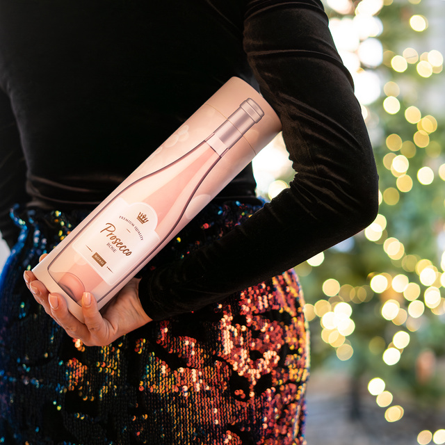 Socken mit Prosecco-Motiv 3er-Pack