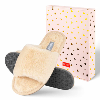 Damen-Hausschuhe Beige