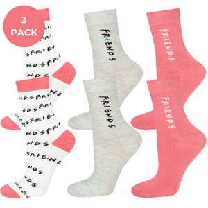 3 Paar von lustigen Socken mit Serie Friendsmotiv | Damensocken | SOXO