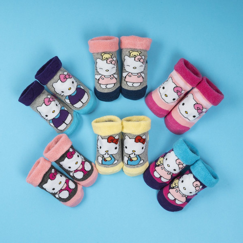  1 Paare von lustige Socken mit Hello Kitty | Babysocken | SOXO