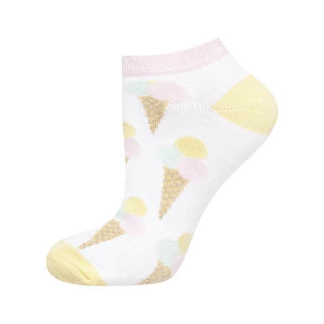 SOXO Set 4 Damen kurze Socken | Wassermelone und Lama Muster