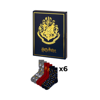 Adventskalender mit Socken Harry Potter 6er-Pack