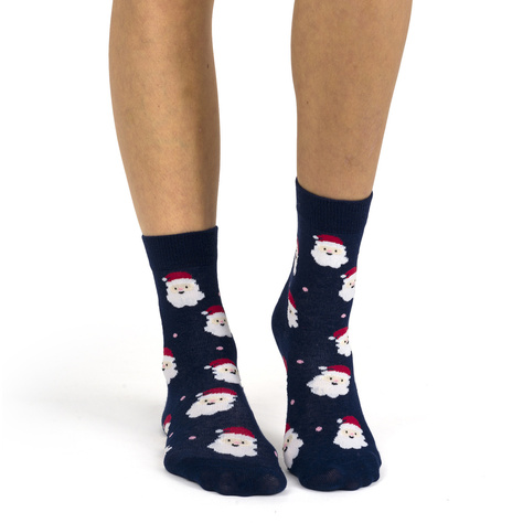 4 Paar von lustigen Socken mit Weihnachtsmotiv in einzigartiger Verpackung | Damensocken | SOXO